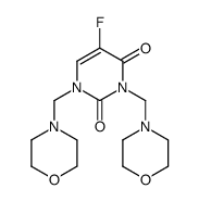 5-fluoro-1,3-bis(morpholin-4-ylmethyl)pyrimidine-2,4-dione结构式