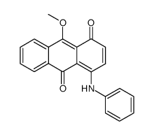 9-methoxy-4-phenylamino-1,10-anthraquinone Structure