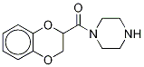 1-(1,4-Benzodioxan-2-ylcarbonyl)piperazine-D8 Structure