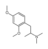 1-(2,4-dimethoxyphenyl)-N,N-dimethyl-propan-2-amine结构式