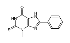3-methyl-8-phenyl-2-thioxanthine Structure