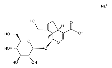 sodium salt of geniposidic acid Structure