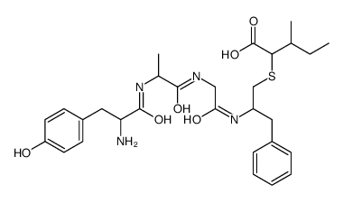 tyrosyl-alanyl-glycyl-phenylalanyl-psi(thiomethylene)leucine Structure