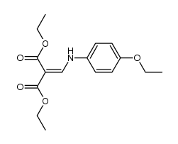 diethyl {[(4-ethoxyphenyl)amino]methylidene}propanedioate Structure