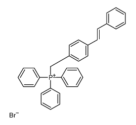 triphenyl-[[4-(2-phenylethenyl)phenyl]methyl]phosphanium,bromide结构式