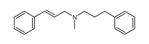 N-methyl-N-(3-phenylpropyl)-3-phenyl-2-propen-1-amine结构式
