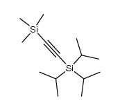 Triisopropyl[(trimethylsilyl)ethynyl]silane Structure