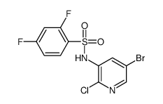 N-(5-bromo-2-chloropyridin-3-yl)-2,4-difluorobenzenesulfonamide结构式