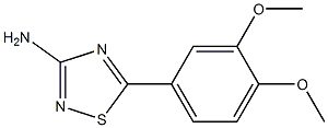 3-氨基-5-(3,4-二甲氧基苯基)-1,2,4-噻二唑结构式