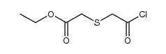 (Ethoxycarbonylmethylthio)acetyl chloride Structure