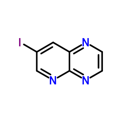 7-碘-吡啶并[2,3-b]吡嗪结构式