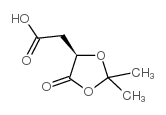 (r)-(-)-2,2-二甲基-5-氧-1,3-二氧戊环-4-乙酸结构式