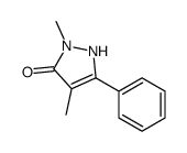 2,4-dimethyl-5-phenyl-1H-pyrazol-3-one Structure