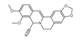 (+/-)-8-cyano-13,14-dehydrocanadine结构式