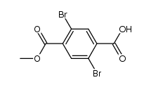 2,5-dibromo-terephthalic acid monomethyl ester结构式