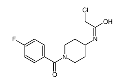 2-Chloro-N-[1-(4-fluoro-benzoyl)-piperidin-4-yl]-acetamide Structure