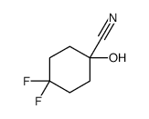 4,4-difluoro-1-hydroxycyclohexane-1-carbonitrile结构式