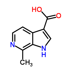 7-Methyl-6-azaindole-3-carboxylic acid Structure
