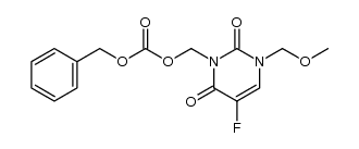 benzyl ((5-fluoro-3-(methoxymethyl)-2,6-dioxo-2,3-dihydropyrimidin-1(6H)-yl)methyl) carbonate Structure