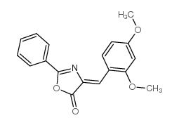 4-(2,4-二甲氧基亚苄基)-5-氧代-2-苯噁唑烷结构式