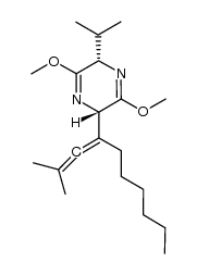 (2S,5S)-5-isopropyl-3,6-dimethoxy-2-(1-methyldeca-2,3-dien-4-yl)-2,5-dihydropyrazine Structure