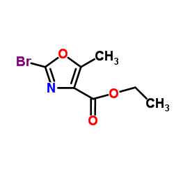 Ethyl 2-bromo-5-methyl-oxazole-4-carboxylate结构式