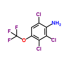 2,3,6-TRICHLORO-4-(TRIFLUOROMETHOXY)-ANILINE结构式