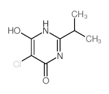 4(3H)-Pyrimidinone,5-chloro-6-hydroxy-2-(1-methylethyl)- structure