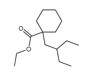 1-(2-ethyl-butyl)-cyclohexanecarboxylic acid ethyl ester结构式