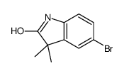 5-溴-3,3-二甲基吲哚啉-2-酮结构式