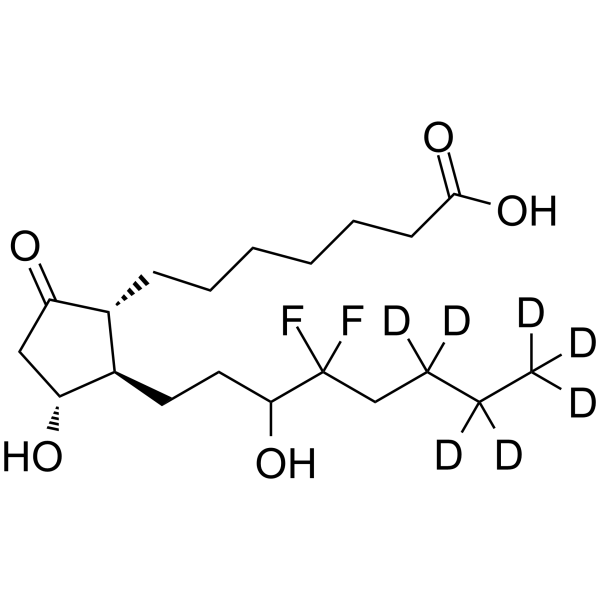 15-Hydroxy Lubiprostone-d7 Structure
