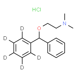五氘代盐酸苯海拉明结构式