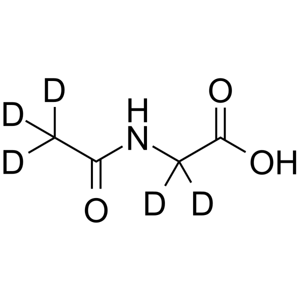 N-Acetylglycine-d5 Structure