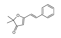 2,2-dimethyl-5-(2-phenylethenyl)furan-3-one Structure