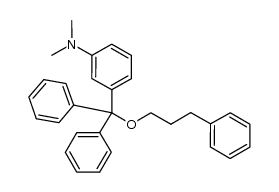 3-(diphenyl(3-phenylpropoxy)methyl)-N,N-dimethylaniline Structure