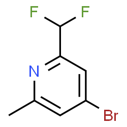4-Bromo-2-(difluoromethyl)-6-methylpyridine Structure