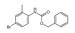 4-溴-2-甲基苯基氨基甲酸苄酯结构式