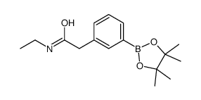 3-(N-乙基氨基羰基)甲基苯硼酸频那醇酯结构式