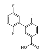 3-(2,5-difluorophenyl)-4-fluorobenzoic acid结构式