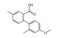 2-(4-methoxy-2-methylphenyl)-5-methylbenzoic acid Structure