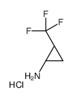 (1R,2R)-2-(trifluoromethyl)cyclopropan-1-amine,hydrochloride Structure