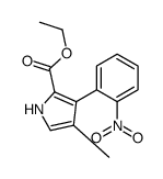 ethyl 4-methyl-3-(2-nitrophenyl)-1H-pyrrole-2-carboxylate Structure