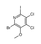 2-溴-4,5-二氯-6-碘-3-甲氧基吡啶结构式