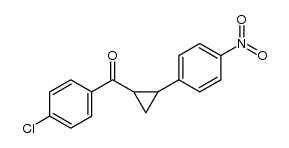 (4-chlorophenyl)(2-(4-nitrophenyl)cyclopropyl)methanone结构式