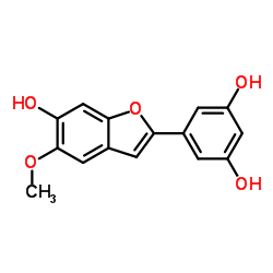 5-(6-羟基-5-甲氧基-2-苯并呋喃基)-1,3-苯二酚图片