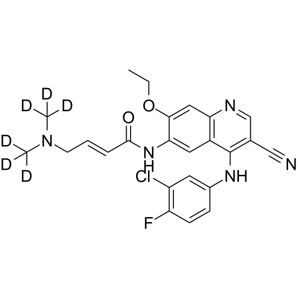 Pelitinib-d6结构式
