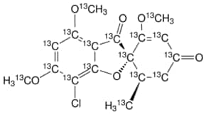 Griseofulvin-13C17 solution结构式
