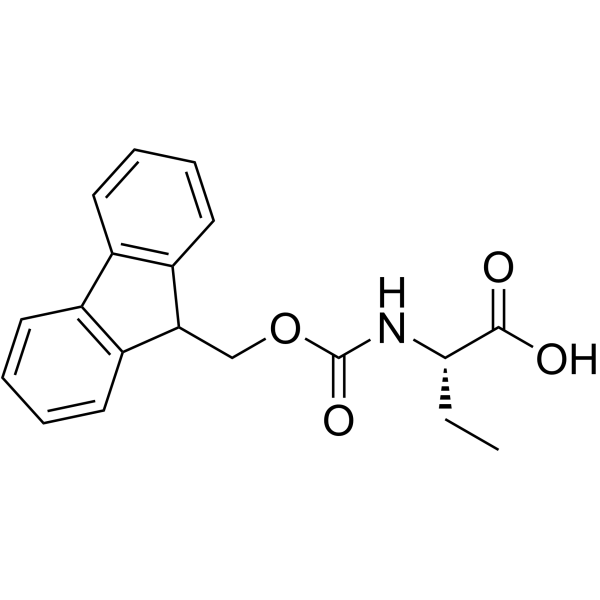 N-芴甲氧羰基-L-2-氨基丁酸结构式