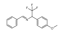 benzylidene-1-(4-methoxyphenyl)-2,2,2-trifluoroethylamine结构式