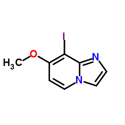 8-碘-7-甲氧基咪唑并[1,2-A]吡啶结构式